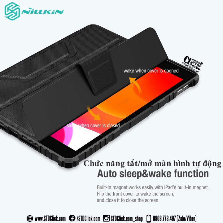BAO DA IPAD 10.2 2019 - 10.2 2020 - 10.2 2021 NILLKIN BUMPER PRO CAMSHIELD CHÍNH HÃNG
