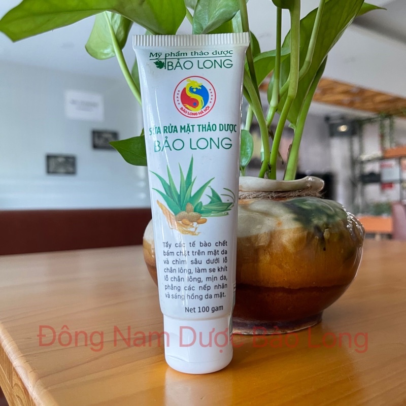 Sữa rửa mặt thảo dược Bảo Long - Làm mờ vết thâm, mịn da, ngăn ngừa mụn, sạch tế bào chết, Đông Nam Dược Bảo Long