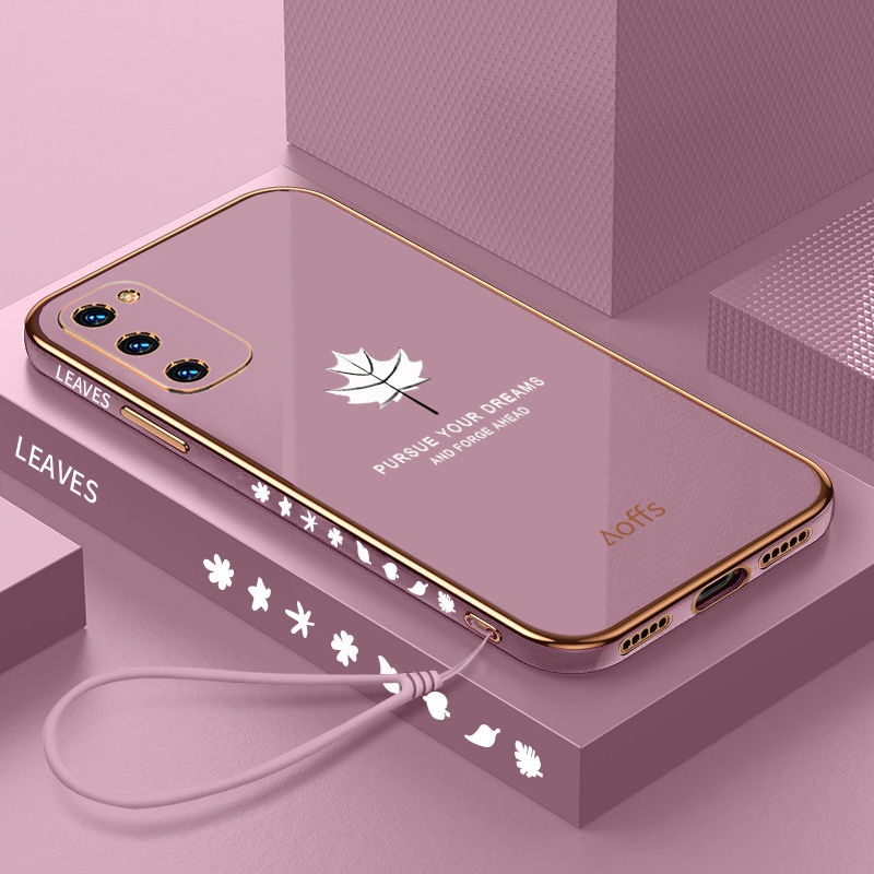 QIANZI Ốp Lưng Mềm Họa Tiết Lá Phong Dành Cho Samsung S20 S20FE S20 PLUS S20 ULTRA S22 ULTRA S22PLUS NOTE20