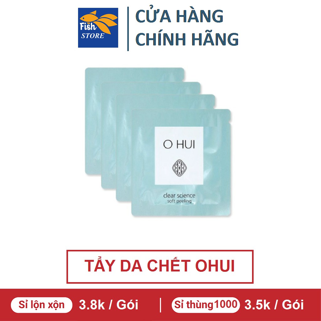 (Có Bán Sỉ) Gói Tẩy Tế Bào Da Chết OHUI làm trắng da - Ohui Clear Science Soft Peeling