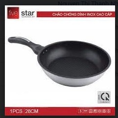 Chảo chống dính Five Star 3 đáy dùng cho bếp ga, bếp từ