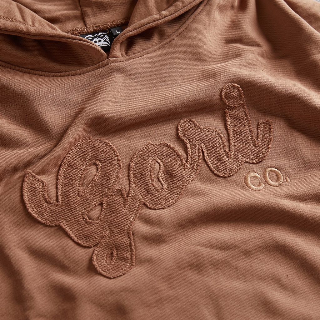 Áo Hoodie Tay Dài Gori | Màu Nâu Form Rộng Họa Tiết Nâu Dành Cho Nam
