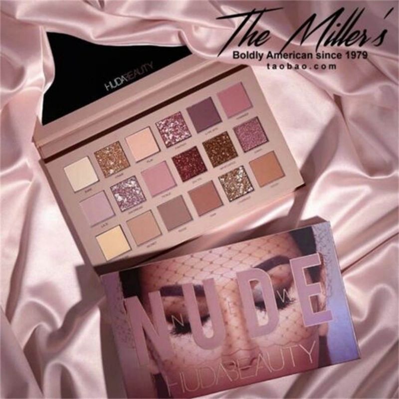 Bảng mắt NUDE HUDABEAUTY nội địa trung , gồm 18 ô phấn với mầu nâu đất là tone chủ đạo.Bnagr mắt gồm 11 ô lì và 7 ô nhũ