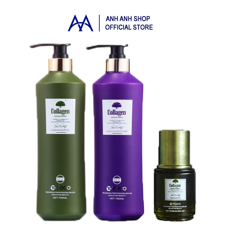 ✅ COMBO DẦU GỘI XẢ TOCO 1600ML + TINH DẦU DƯỠNG TÓC TOCO 60ML