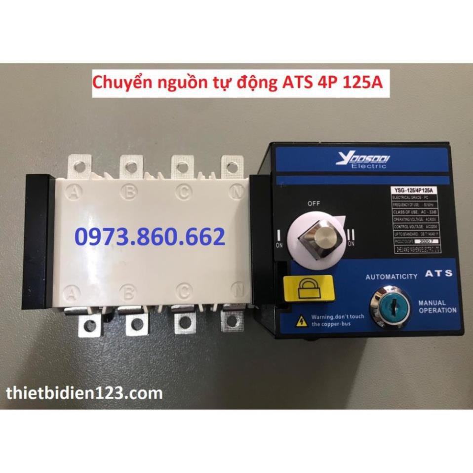 Bộ chuyển nguồn tự động ATS 4P 125A, 4P 160A - chuyển nguồn tự động cho nguồn 3 pha -TBĐ -Thiết bị điện giá tốt