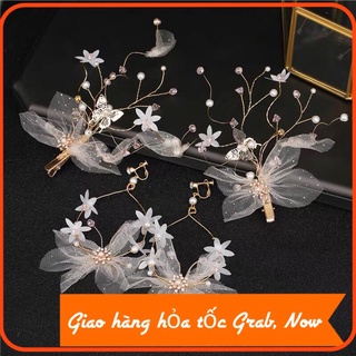 Sét Cài Tóc Cô Dâu mẫu mới xinh