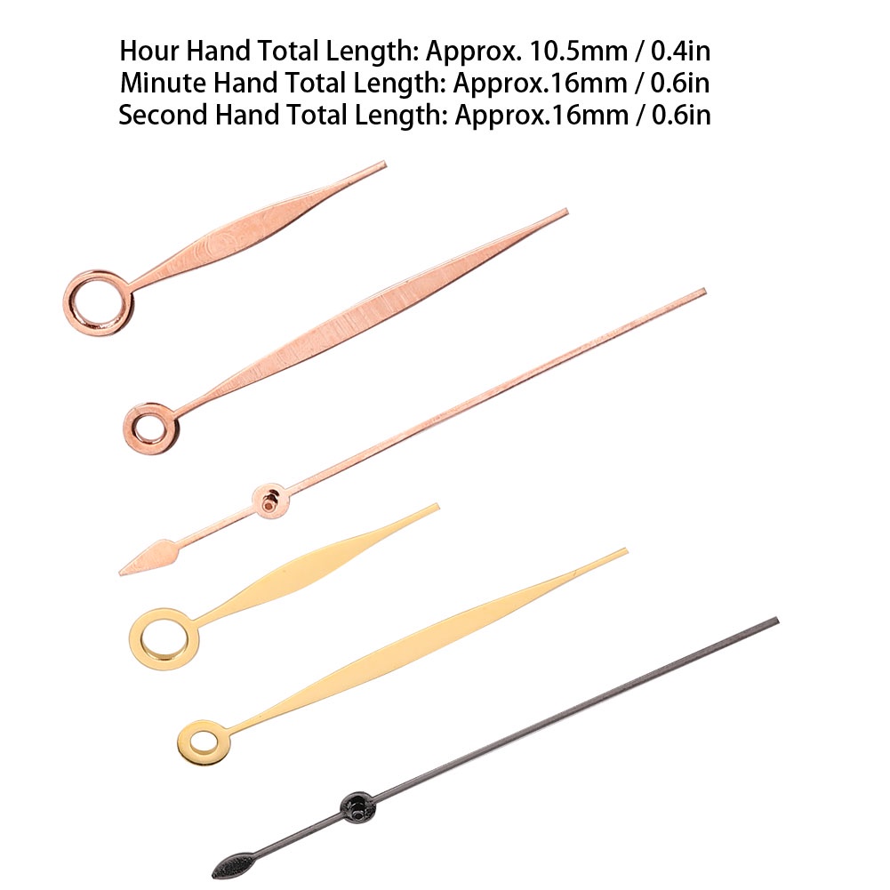 Linh Kiện Kim Thay Thế T41 Cho Đồng Hồ Nam Eta2824 Bộ kim chỉ giờ/ phút/ giây Đồng Hồ Kim Cho Nam