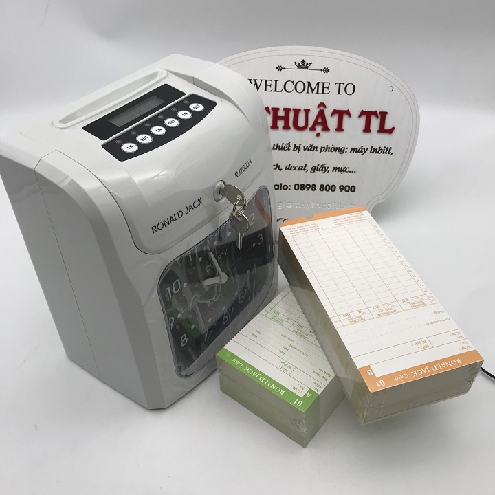 Máy châm công thẻ giấy Ronald Jack RJ-2300A ( Tặng 200 thẻ)