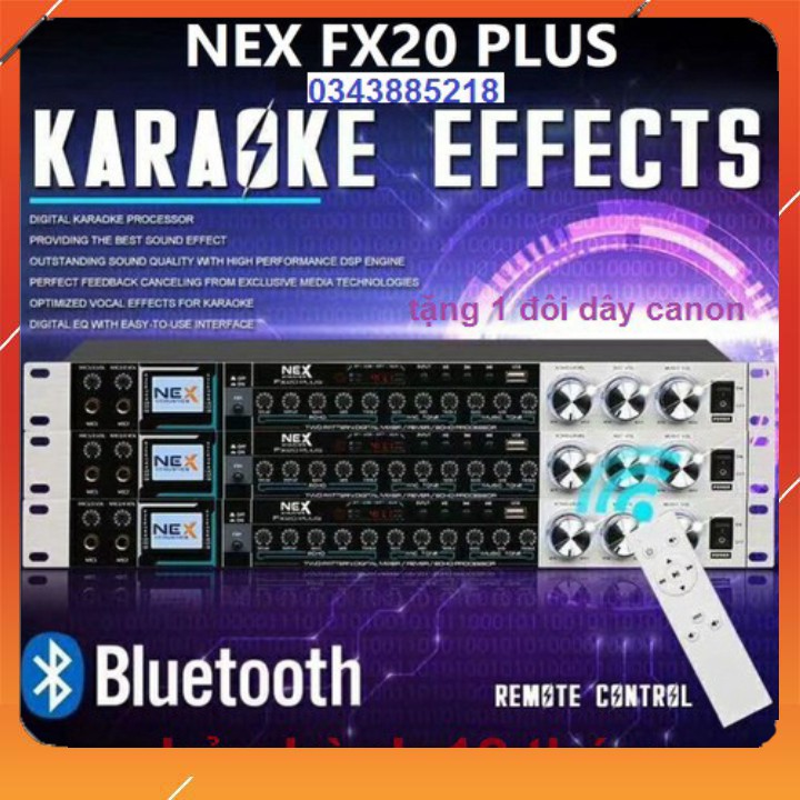 Vang cơ NEX FX20 PLUS CÓ ĐIỀU KHIỂN TỪ XA karaoke chuyên nghiệp âm thanh đỉnh cao