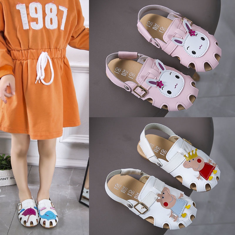 Dép Sandal Đế Mềm Chống Trượt Phong Cách Hàn Quốc Cho Bé Gái