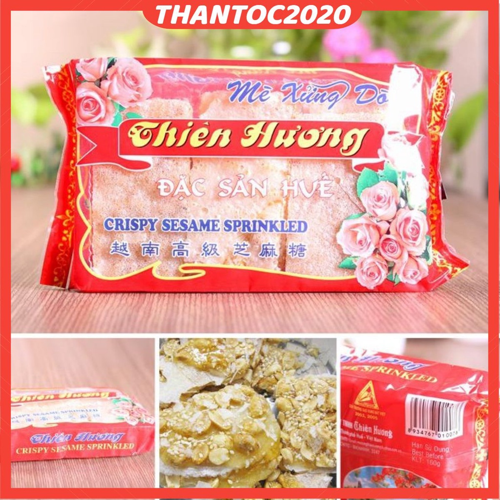 [Chính hãng] 1 gói mè Xửng Thiên Hương giòn 160gr - Đặc Sản Huế