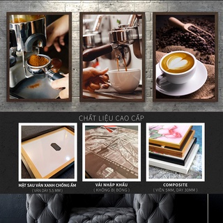 Tranh canvas treo tường trang trí quán cà phê - Tranh coffee vintage