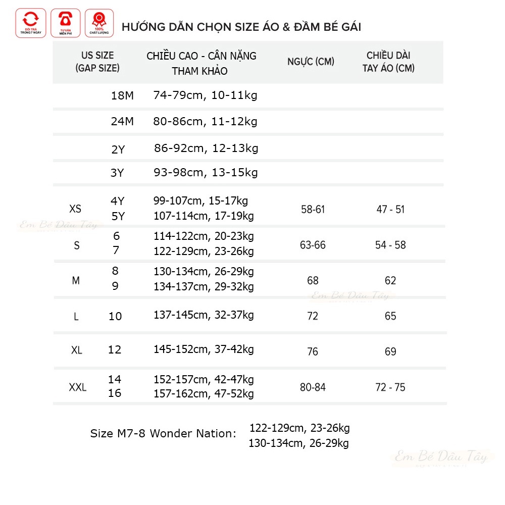Áo hoodie chui đầu có nón cho bé gái VNXK G A P, WonderNation nỉ lót bông, da cá