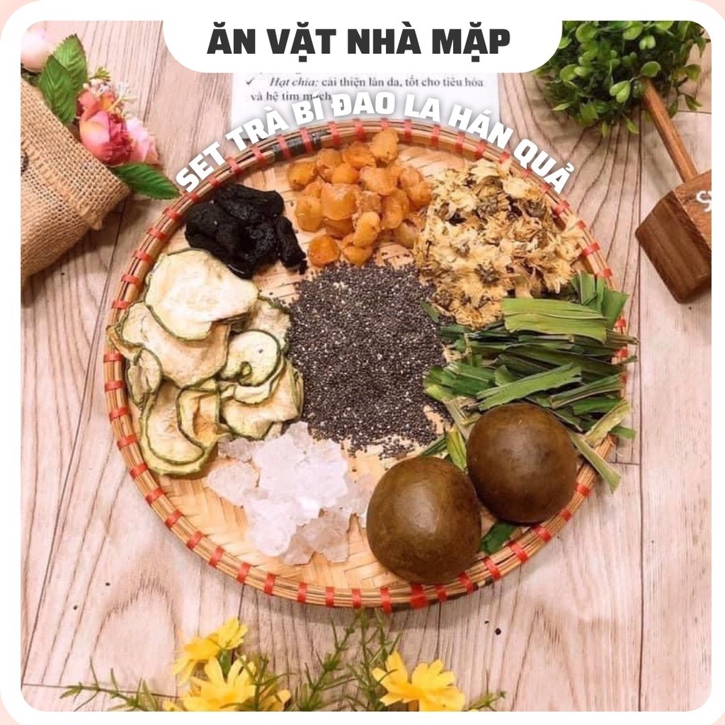 Trà Bí Đao La Hán Quả Fullset giải nhiệt thanh mát cơ thể, tốt cho sức khỏe 400g