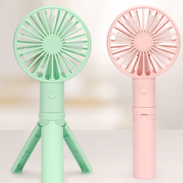 Quạt Mini Cần Tay Có Chân Đứng 3 Tốc Độ Gió Sạc Tích Điện Nhiều Lần | BigBuy360 - bigbuy360.vn