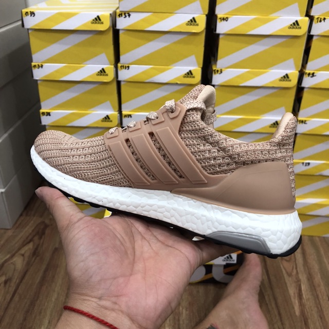 [Big Sale] Giày Thể Thao Adidas Ultral Boost Màu Hồng Nâu Size Nữ