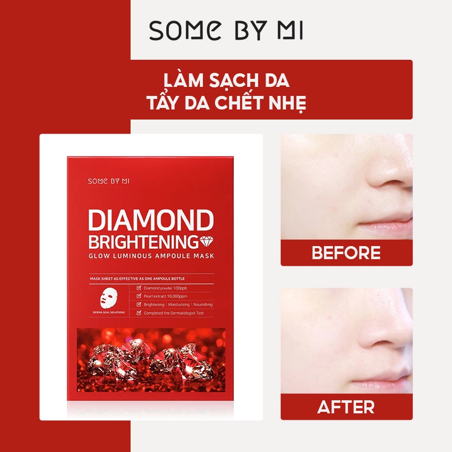 [Mã BMTTC60K giảm đến 60K đơn 50K] [NEW] Mặt Nạ Giấy Giúp Dưỡng Trắng Da Some By Mi Diamond Brightening Mask Sheet 25g