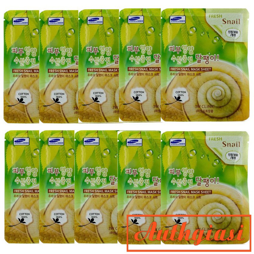 Mặt nạ 3W Clinic Fresh Mask dưỡng da hiệu quả 23ml [Nhiều Vị] | BigBuy360 - bigbuy360.vn