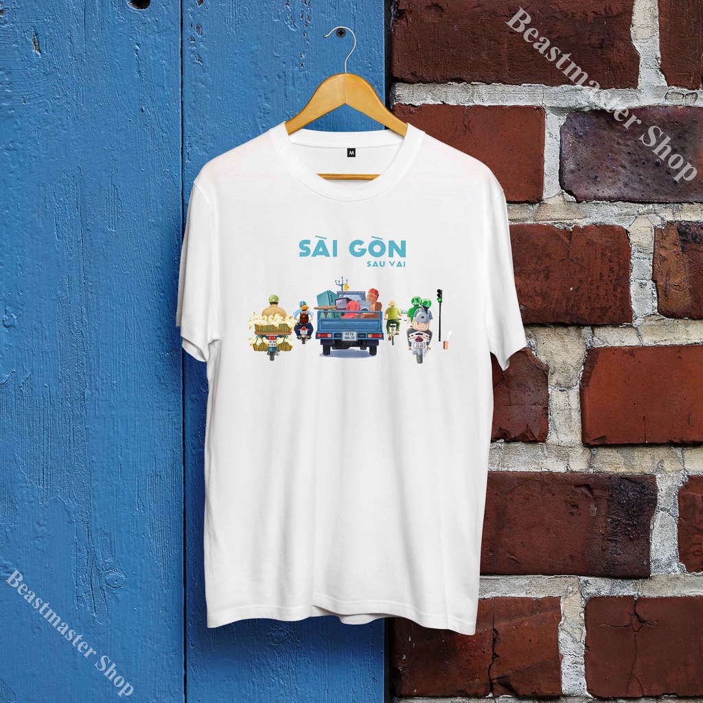 👕Áo Văn Hóa - Du Lịch Việt Nam - Áo hình ảnh Sài Gòn - Sài Gòn sau vai - U34VIN-076