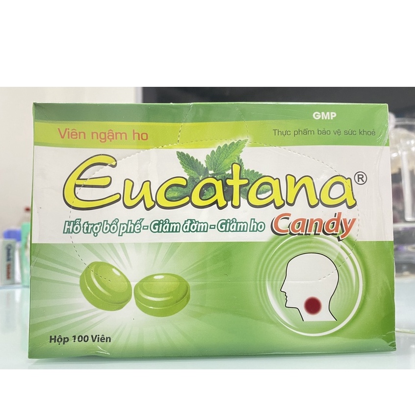 Viên Kẹo Ngậm Eucatana Giảm Ho,Rát Họng.Tăng Cường Miễn Dịch Bảo Vệ Đường Hô Hấp
