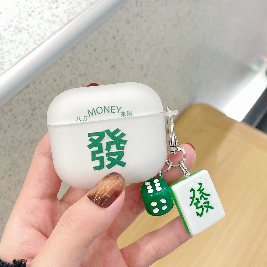 Vỏ Bảo Vệ Hộp Sạc Tai Nghe compatible AirPods Pro 3 2 3D Bằng Da Pu