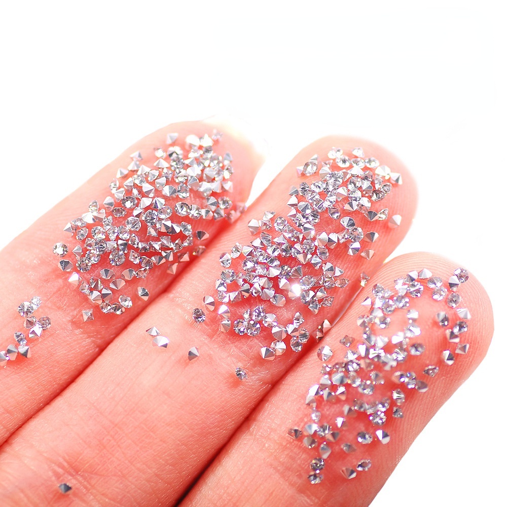 Set 1440 Hạt Kim Cương Giả Nhiều Màu Đính Móng Tay DIY