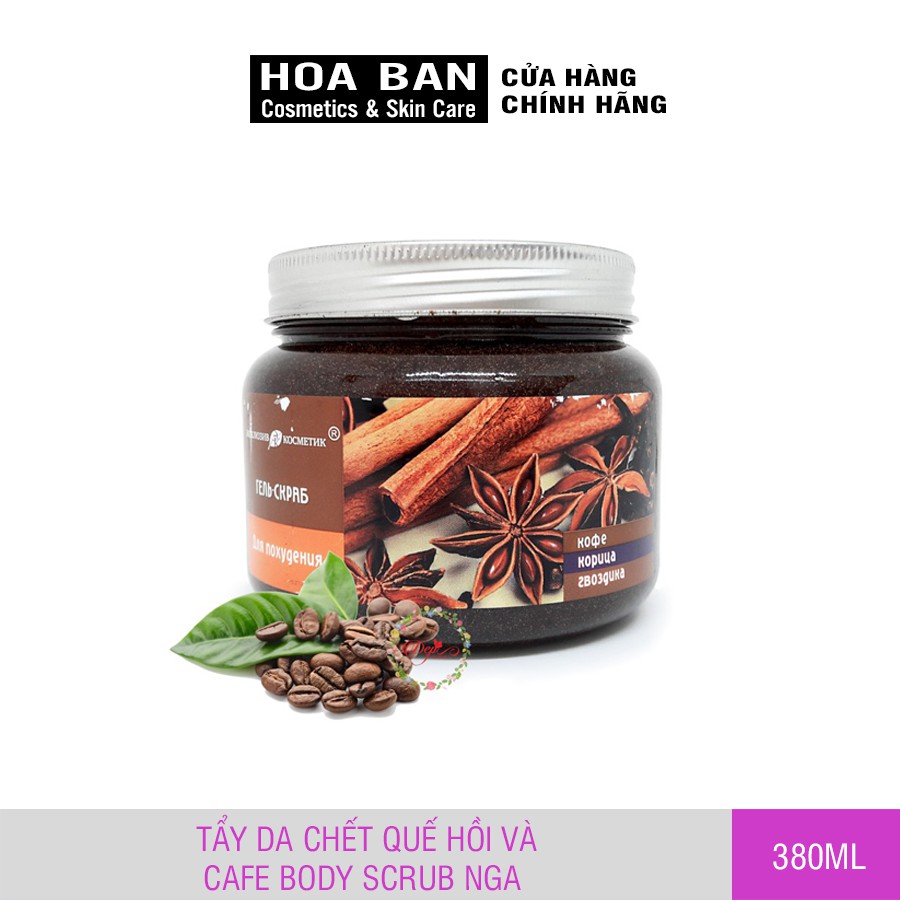 Tẩy da chết body chiết suất quế hồi và cafe làm săn chắc làn da 380ML