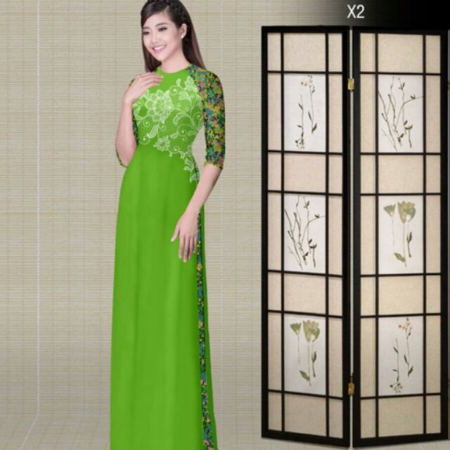 Vải áo dài in 3D