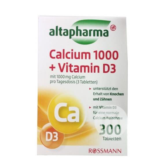 Calcium 1000 + Vitamin D3 Altapharma (Đức)