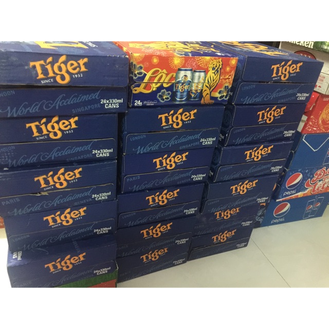 Thùng 24 lon Tiger [chỉ giao hàng TPHCM] DATE T3/2020