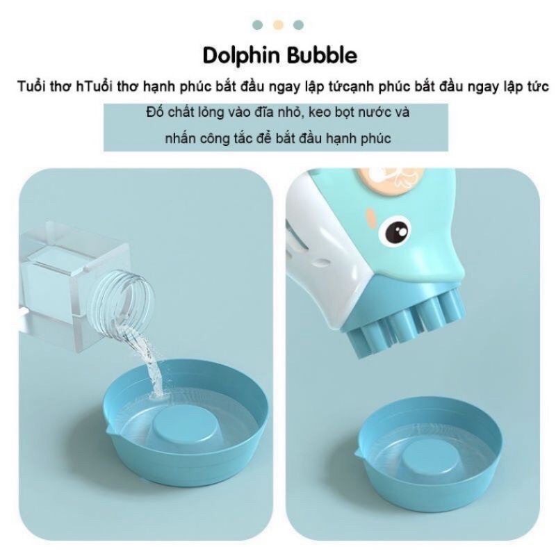 Cá heo thổi bong bóng xà phòng