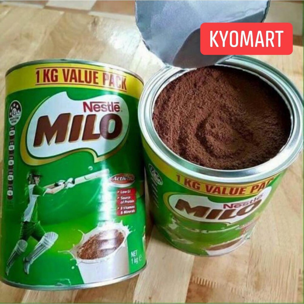 Sữa Nestle Milo Úc 1kg (Hộp thiếc) date mới 2021