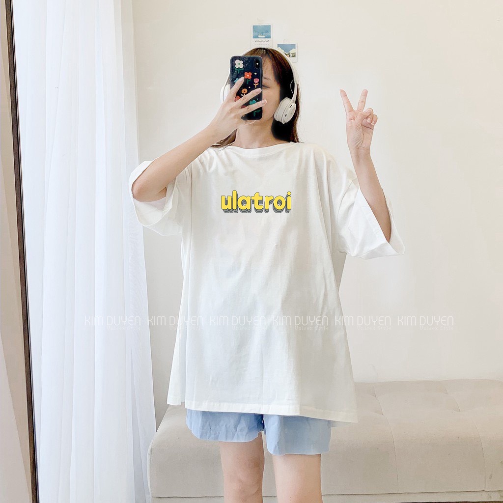 Áo Thun Ulatroi Áo thun tay lỡ form rộng Unisex 38-65kg Nam Nữ  [VIDEO+ẢNH THẬT]
