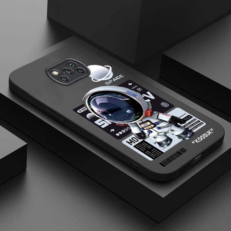 Ốp điện thoại KOOSUK silicon mềm họa tiết phi hành gia cho Xiaomi POCO X3 NFC Pocophone X4 Pro