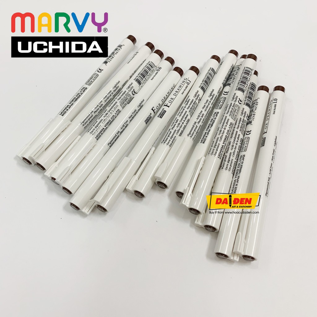 [RẺ NHẤT] Bút Line Kháng Nước MARVY UCHIDA Chính Hãng