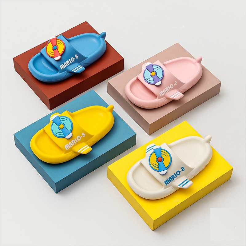 Dép lê trẻ em cho bé trai bé gái Cheerful Mario siêu nhẹ chống trơn trượt chính hãng - Mã K36