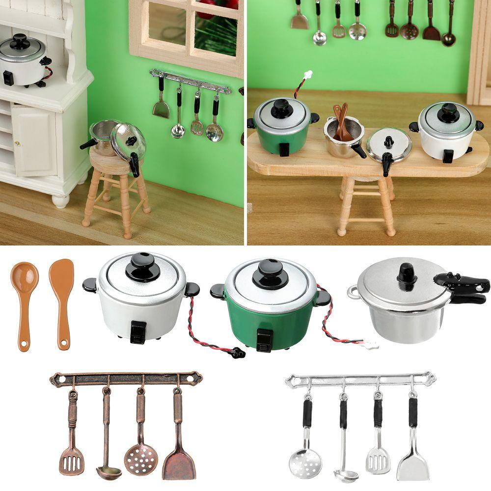 Bộ Muỗng Nĩa Mini 6 Kiểu Trang Trí Nhà Búp Bê