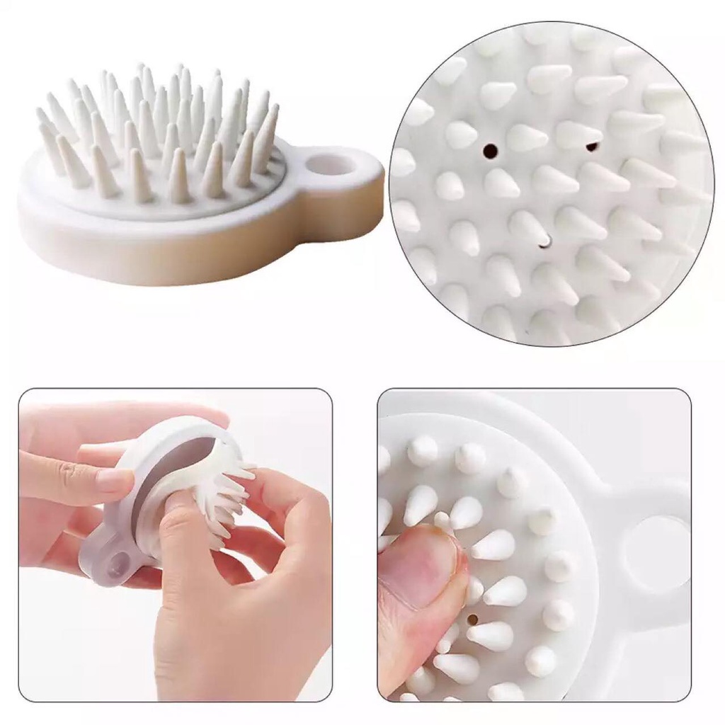 Lược Gội Đầu Massage Đầu Thư Giãn - Bàn Chải Kích Thích Mọc Tóc và Làm Sach Da Đầu, Tẩy Tế Bào Chết   Clovershop68