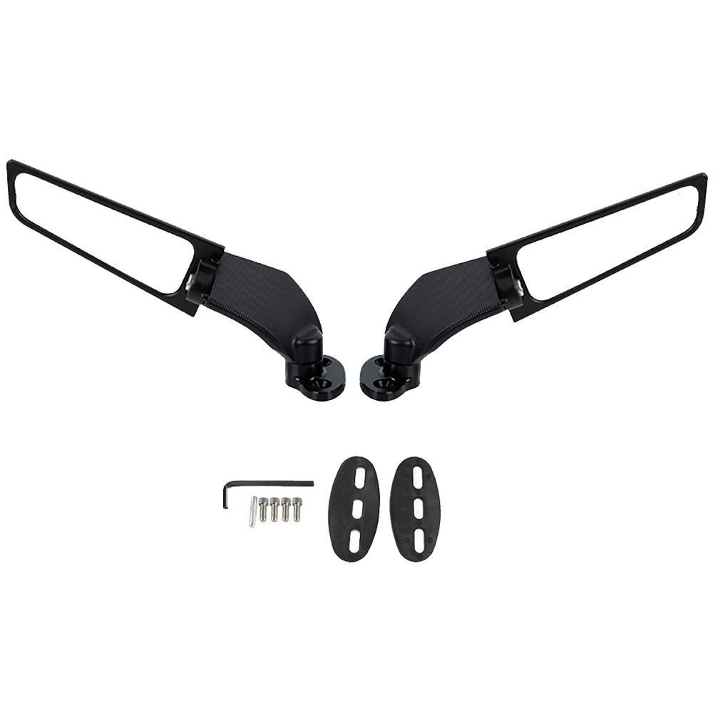 BTLIMER 1 Cặp Gương Chiếu Hậu Gắn Cánh Gió Xe Máy