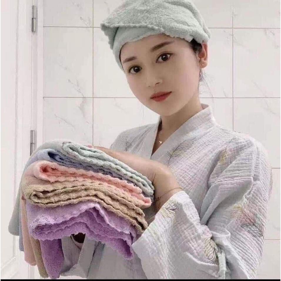 Khăn Mặt Hàn Quốc Siêu Mềm Mại Siêu Thấm Hút 50x30cm - Khăn Mặt Lông Cừu cotton Xuất Dư