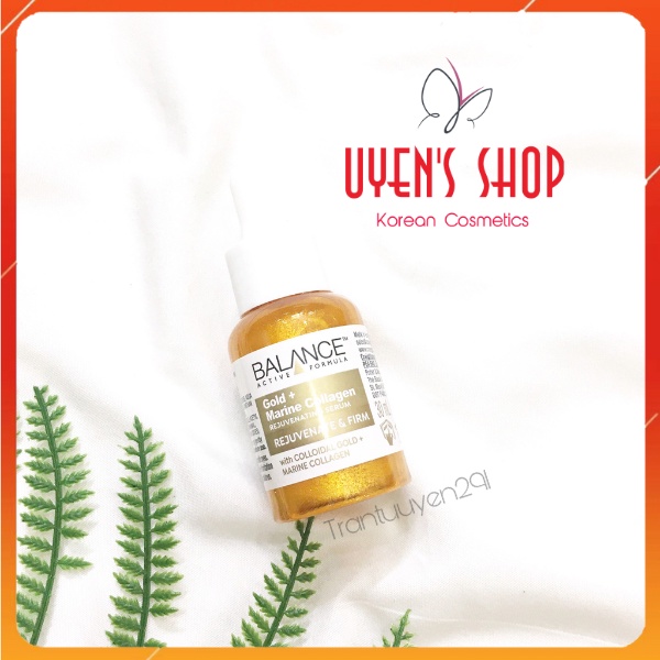 Tinh chất căng bóng da, ngừa lão hóa Balance Gold Marine Collagen Rejuvenating Serum 30ml