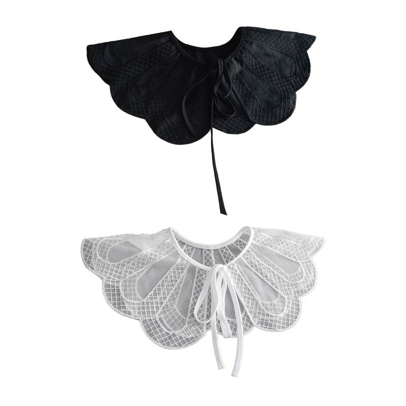 Khăn Quàng Cổ Vải Lưới Họa Tiết Kẻ Ô Đính Kim Cương Nhân Tạo Dành Cho Nữ