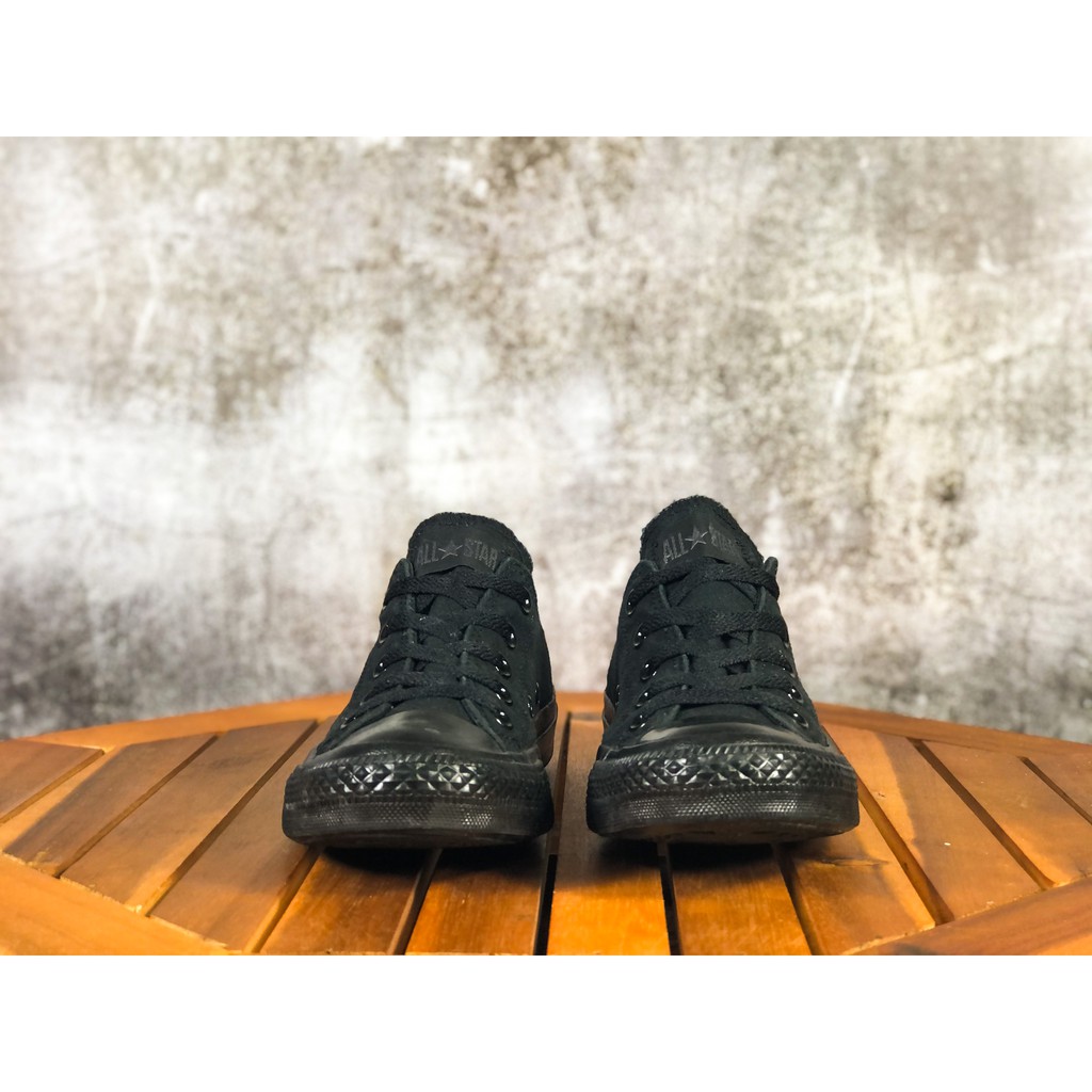 (Size 36.5) Giày thể thao chính hãng 2hand CONVERSE CHUCK TAYLOR ALL STAR LOW BLACK MONOCHROME ` < ²