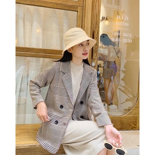 blazer hoạ tiết 2 lớp dày dặn