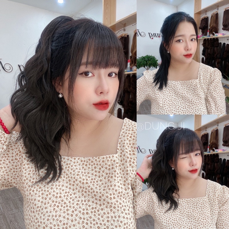 N42-40cm Tóc giả ngoặm sóng