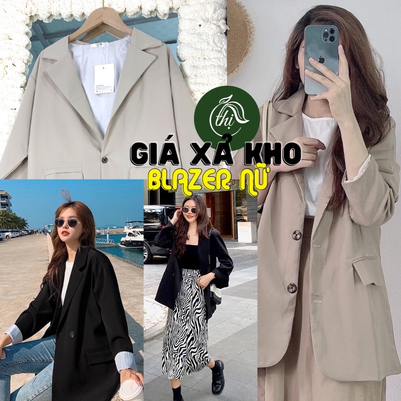 Áo blazer 2 lớp, áo vest khoác ngoài, phong cách thanh lịch, mix&amp;match nhiều style khác nhau