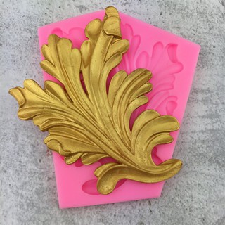 Khuôn silicone chiếc lá cong lớn 1c 12.5*10.9 cm