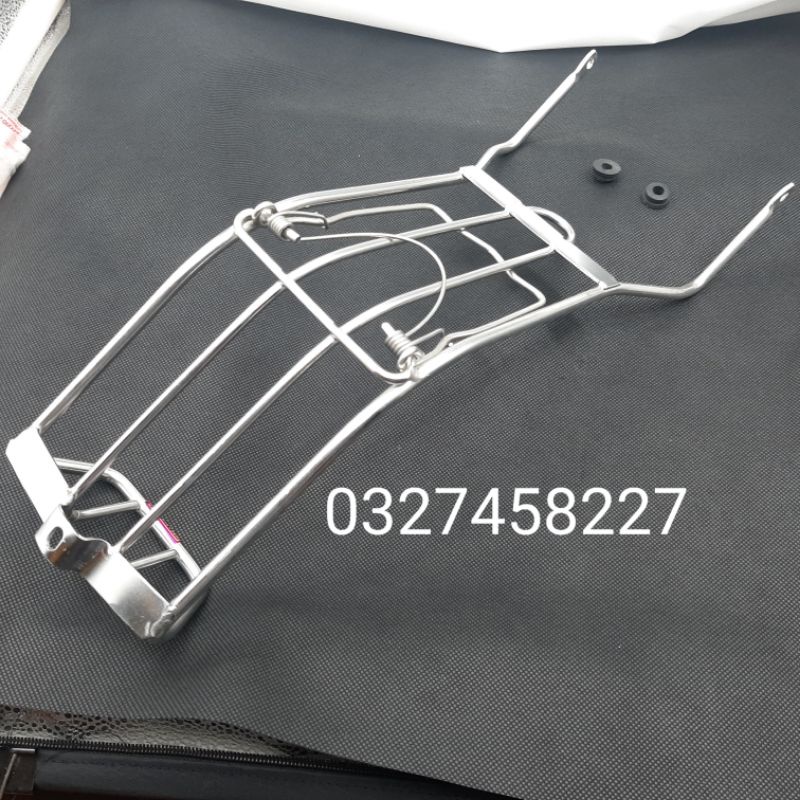 Baga giữa inox gắn xe WAVE thái, Alpha, ZX