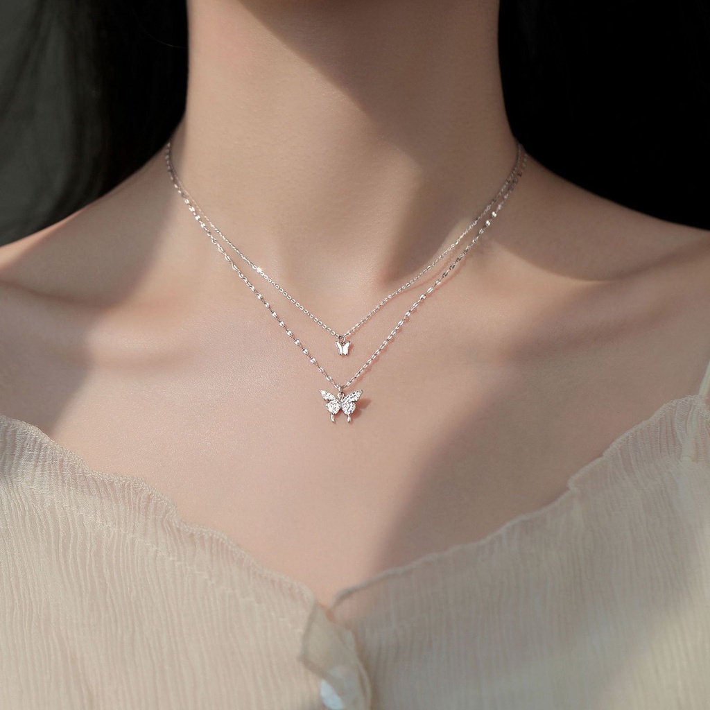 Vòng cổ Mặt Hình Bướm Phong Cách Hàn Quốc Thời Trang Cho Nữ