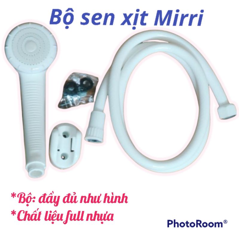 Bộ vòi sen tắm nhựa Mirri đầy đủ phụ kiện